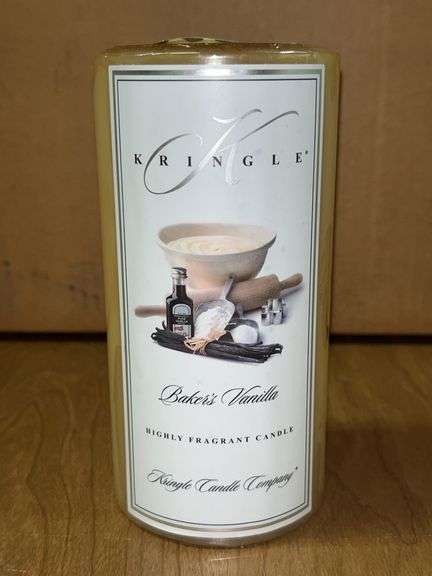 NEW Kringle Baker’s Vanilla 22oz pillar candle image