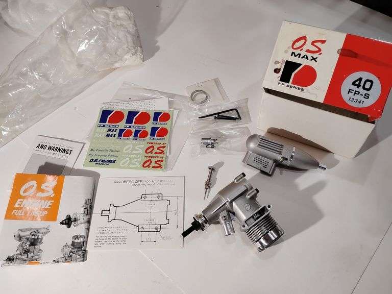 O. S. MAX 40 FP-S 13341 model racing engine. New in box. Untested. image