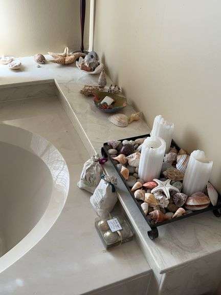 Grouping of shell and other home decor image