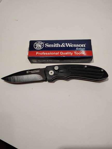 SW59B SMITH & WESSON EXTREME OPS AUTOMATIC KNIFE, Drop point blade, length 7.75" image