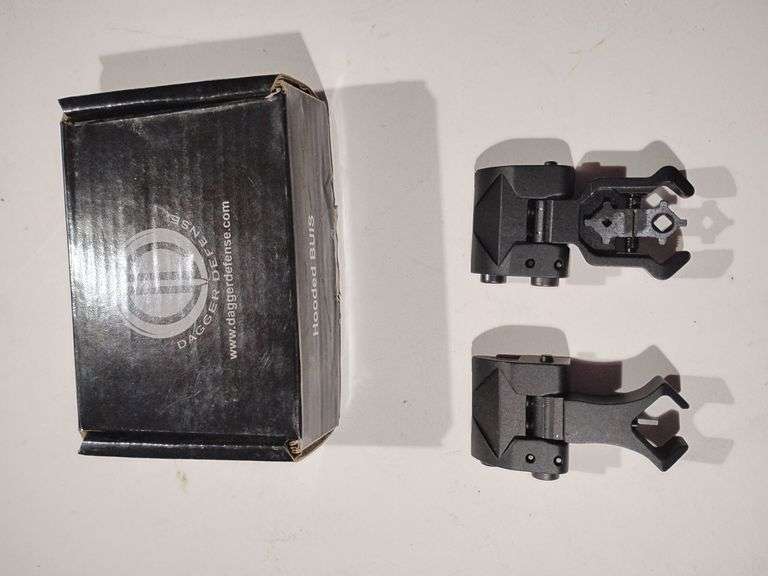 BUIS hooded flip up iron sights for back up optic solutions image