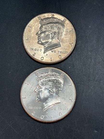 (2) 2010-D Kennedy Half Dollars image