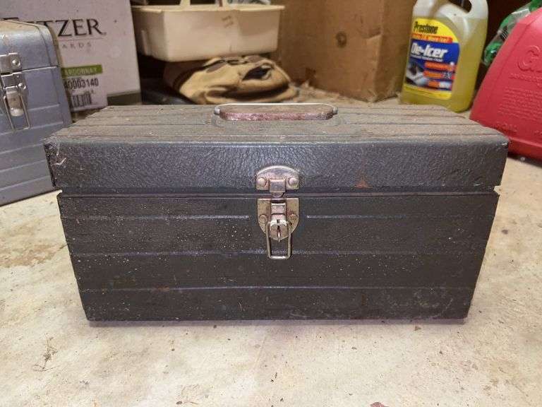 Small metal toolbox and contents image