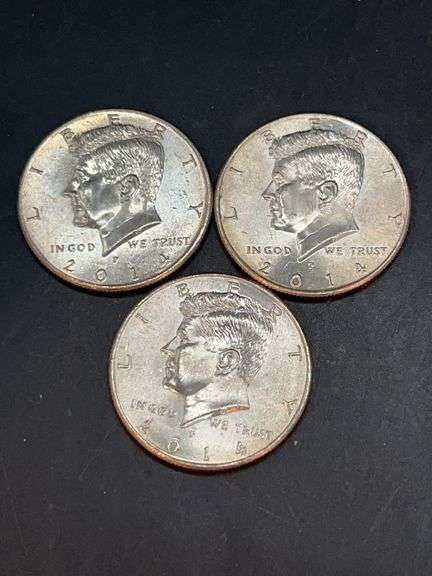 (3) 2014-P Kennedy Half Dollars image