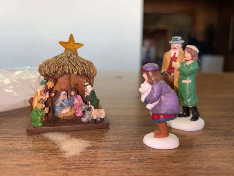 Dept. 56 Village Accessories Lighted “Visiting The Nativity”…..needs batteries and in original box image