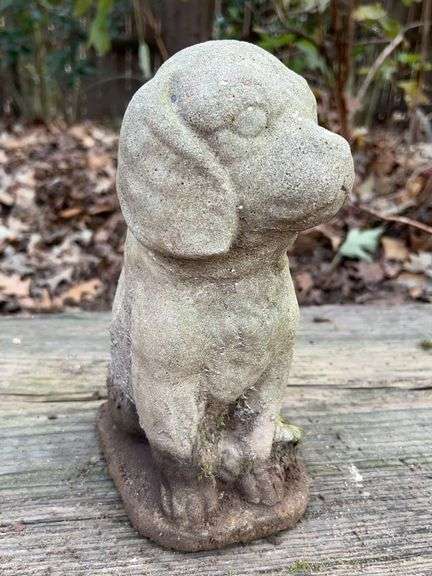Adorable concrete puppy…..10-1/2” tall image