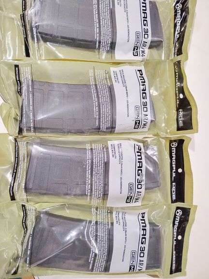 4 - Magpul, PMAG 30 AR/M4, 5.56 x 45 NATO, .223 Remington, AR15, M16, M4, new, unopened image