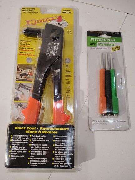 Arrow Rivet Tool, 3 pc. Pittsburgh Nail Punch Set image