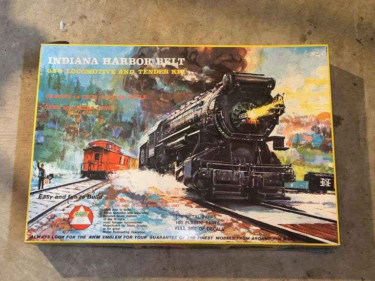 NIB Indiana Harbor Belt 080 Locomotive and Tender Kit….lid to box is damaged image