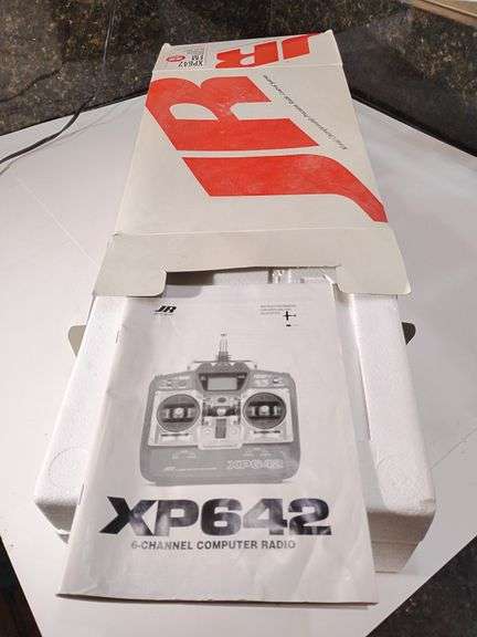 JR XP642 6 Channel Computer Radio Airplane and Helicopter Controller. New in box. Untested image