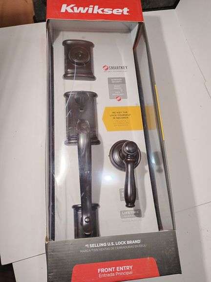 Kwikset Front Entry Handle set single cylinder  Lock Kit, Venetian Bronze finish. New in box. image