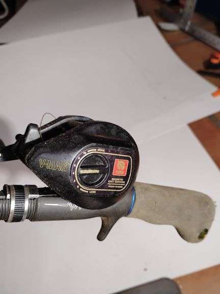 Ryobi V-Mag 40 reel, Berkley Trilene Phazer Graphite reel. Used image