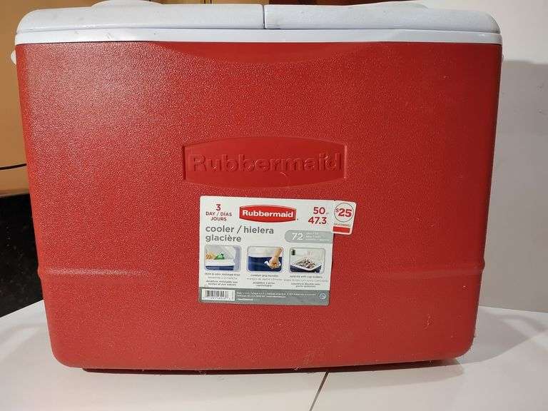 Cooler Rubbermaid 50 QT., used. image