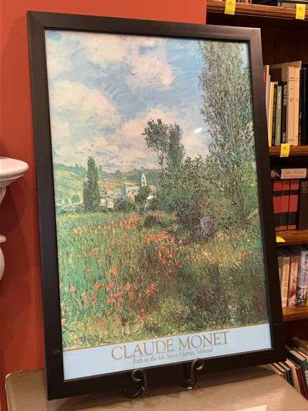 Framed print of Claude Monet's Path in the Isle Saint-Martin, Vétheuil…..27 x 39 image