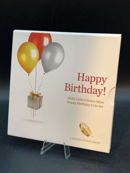 2020 US Mint Happy Birthday Coin Set in original packaging and with COA image