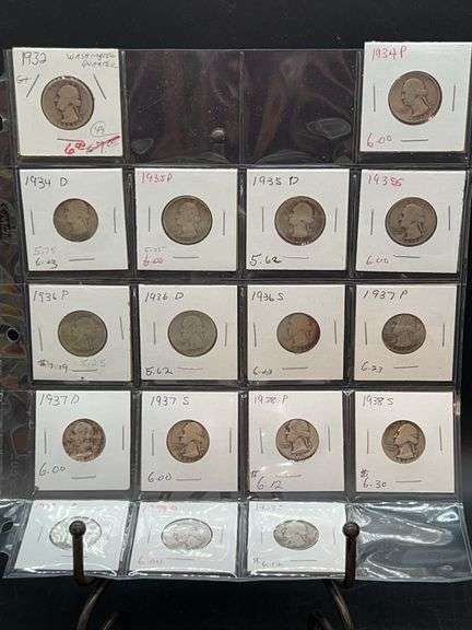 (3) Sleeves of Washington Quarters…..various years and mint marks image