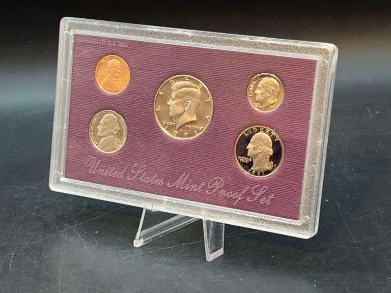 1991 United States Proof Set in original box with spec sheet and COA image