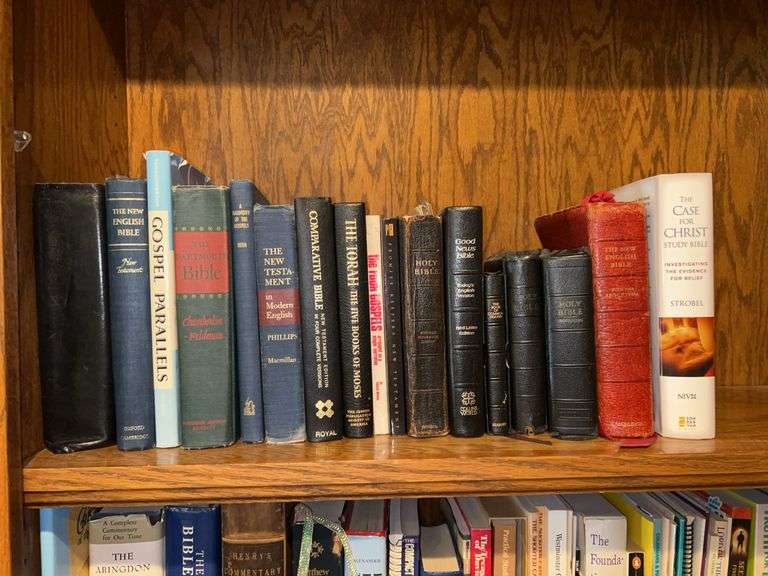 Shelf of Bibles, The Torah and more image