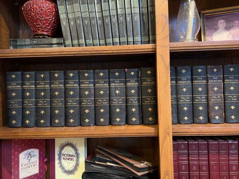 15-volume set of “The Americana” A Universal Reference Library…..copyright 1903-1906 image