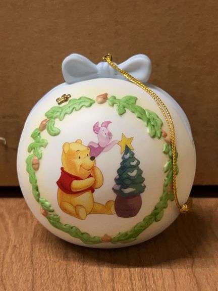 Vintage NIB Pooh & Friends “One Little Star Makes A Difference” bisque porcelain ornament image