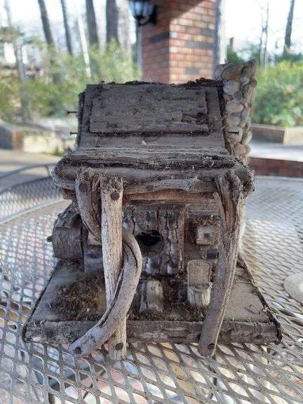 Handcrafted rustic birdhouse…..10 x 9-1/2 x 10-1/2 tall image