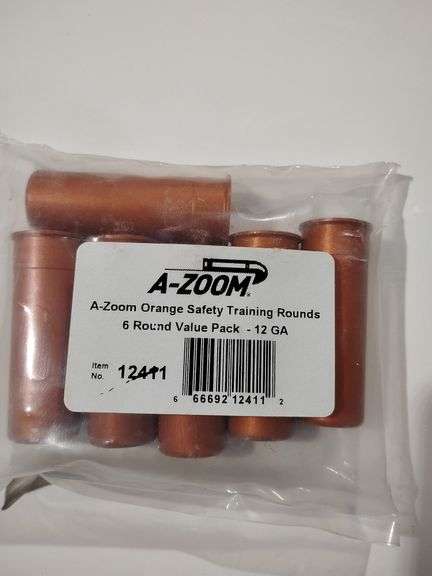 A-Zoom Orange Safety Training Rounds, 6 Round Value Pack - 12 Gauge item# 12411, new in oackage image