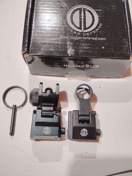 Dagger Defense Hooded BUIS front & rear sights and PAP Top Cover Takedown Pin image