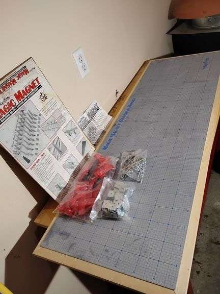 Magic Magnet Building Board System and Accessories, Great Planes Model Mfg. Co. 49 1/2"L x 17 1/2"W. Box had been opened image