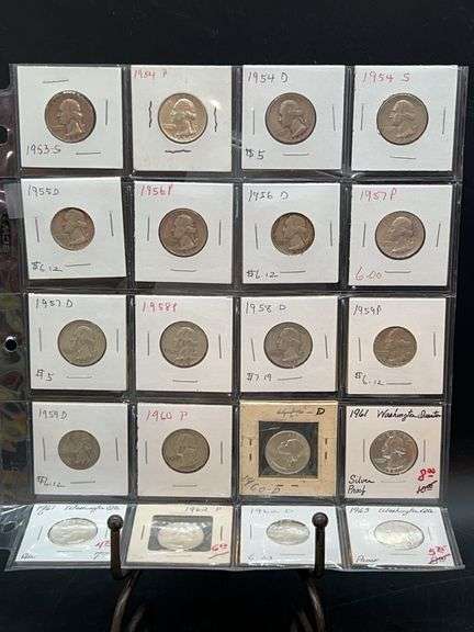 (3) Sleeves of Washington Quarters…..various years and mint marks image