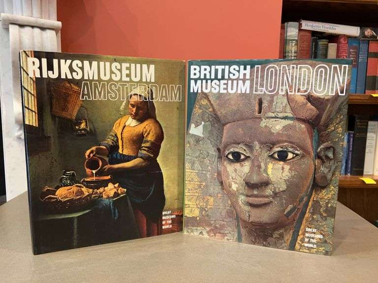 (2) very nice hardbacks with dust jackets - “RIJKSMUSEUM Amsterdam” and “British Museum London” image