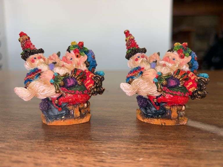 (2) Crinkle Claus Crinkle Elf Toymaker figurines…..in original boxes image