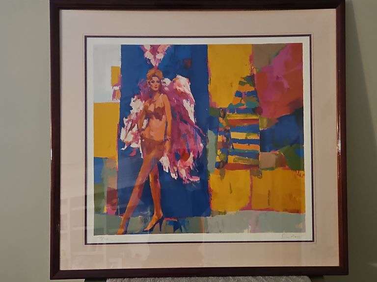 Very Large Beautiful Framed 44x41" Limited Edition Serigraph of "Vera" by Nicola Simbari Signed & Numbered 104/300 NO PAPERWORK... image