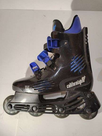 Vintage California Pro TXT500 in line skates, can not locate size but by other shoes they may be 7 or 8 mens. Used image