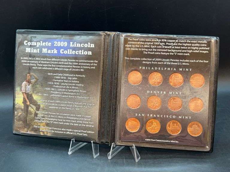 Complete 2009 Lincoln Mint Mark Collection with COA….mints include Philadelphia, Denver and San Francisco image