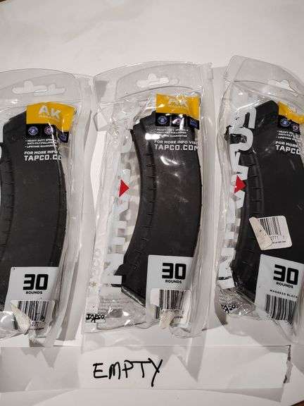 3 - AK Magazines, 30 rnd, EMPTY, 7.62 x 39MM image