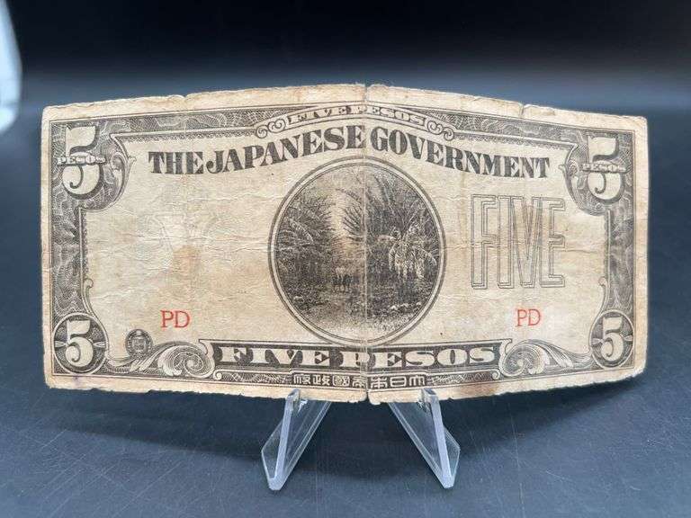 Grouping of Japanese Government-Issued Peso and Yen (please see all pics) image