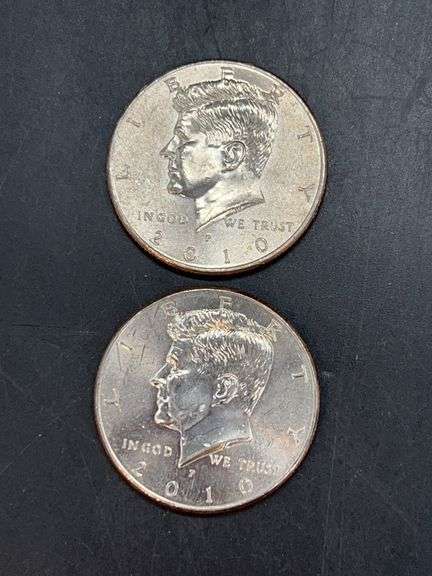 (2) 2010-P Kennedy Half Dollars image