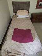 Pair of twin beds INCLUDES EVERYTHING IN PICS RELATED TO BEDS...