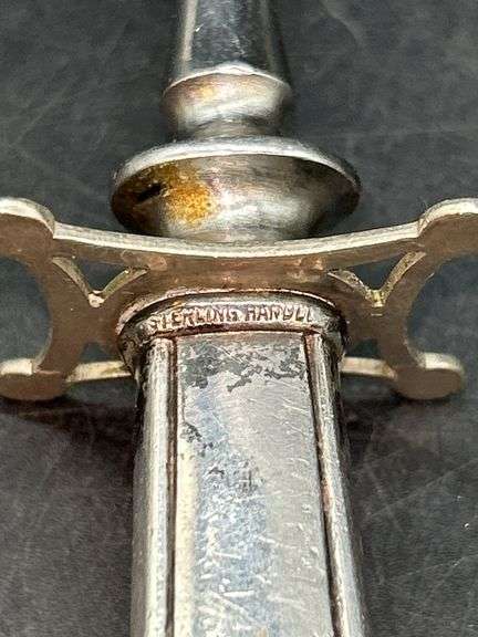 Vintage Sterling Handle Meat Carving Fork…..8-3/4” long…..prongs are stainless