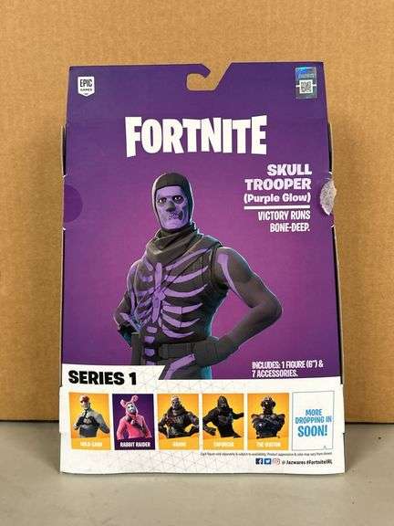 NEW FORTNITE Legendary Series “Skull Trooper (Purple Glow) action figure
