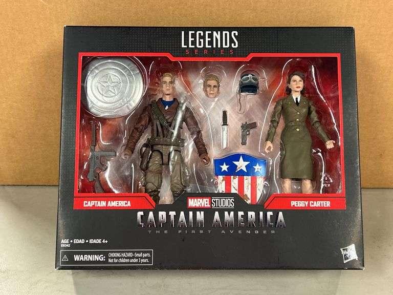 Marvel Legends Series CAPTAIN AMERICA THE FIRST AVENGER with PEGGY CARTER action figures