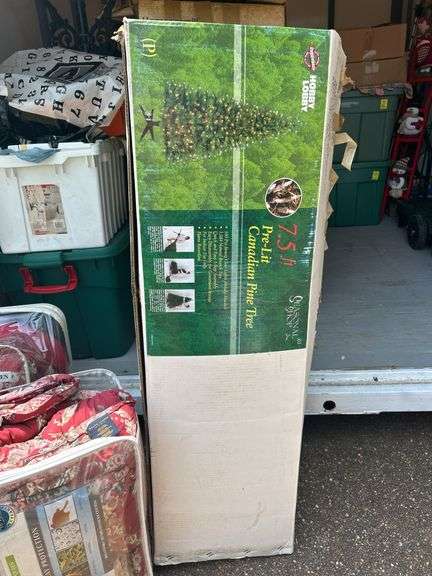 Hobby Lobby 7.5 ft pre-lit Canadian Pint Tree….not tested but seller states it is complete and functions as it should