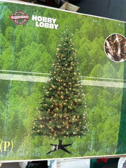 Hobby Lobby 7.5 ft pre-lit Canadian Pint Tree….not tested but seller states it is complete and functions as it should
