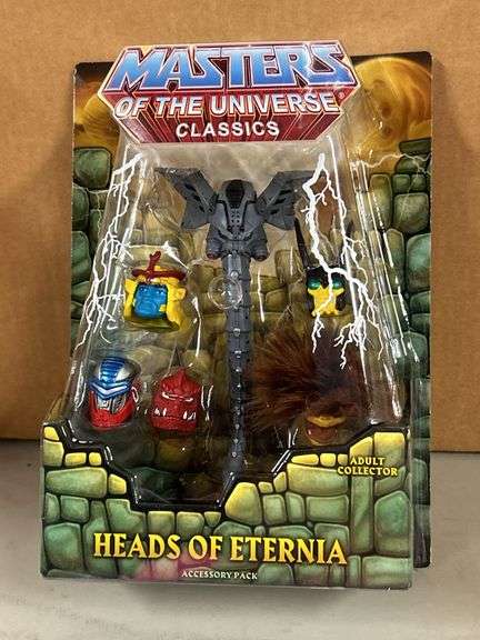 Masters of the Universe Classics HEADS OF ETERNIA Accessory Pack in original box