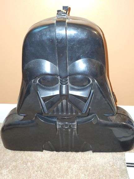 Star Wars Darth Vader Action Figure Carrying Case. (Empty) and R2-D2 radio controlled robot With remote. Untested