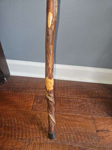 Twisted Vine Spiral Wooden Cane Walking Stick ~ 55"...