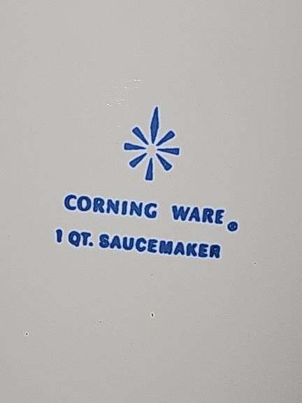 CorningWare blue corn flour batter bowl.