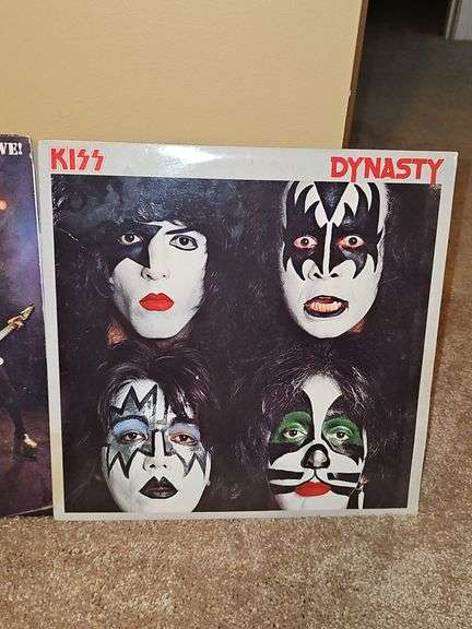 Three albums by KISS. Destroyer, ALIVE!, Dynasty