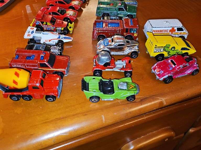 Hot Wheels and matchbox diecast. Front three rows are Hot Wheels, ships and items behind ships are Matchbox.
