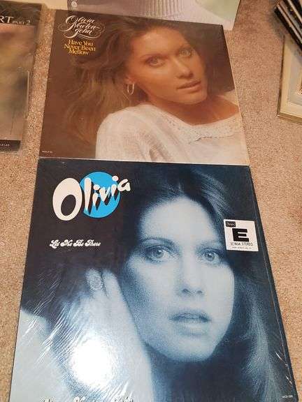 Grouping of albums including Gordon Lightfoot, Fleetwood Mac, Helen Reddy, Joan Baez, and Olivia Newton-John.